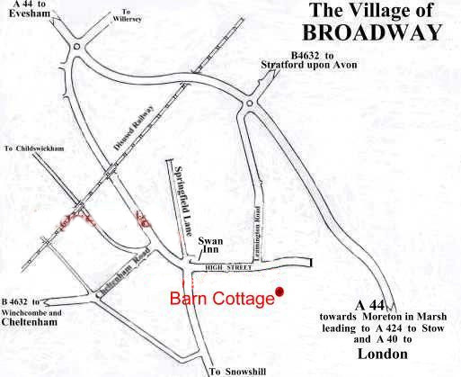 Location of Barn Cottage